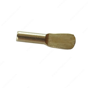 Standard Metal Shelf Pin, Drilling Diameter 3 mm, Load Capacity per Shelf 60 kg, Finish Brass Standard Metal Shelf Pin, Drilling Diameter 3 mm, Load Capacity per Shelf 60 kg, Finish Brass