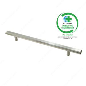 Contemporary Brass Pull - 2293, Center to Center 10 in, Projection - Overall Dimensions 39 mm, Length - Overall Dimensions 355 mm Contemporary Brass Pull - 2293, Center to Center 10 in, Projection - Overall Dimensions 39 mm, Length - Overall Dimensions 355 mm