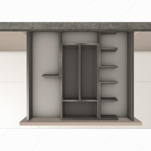 CONNECT cutlery divider system, Minimum installation dimension - Width Min. 512 mm CONNECT cutlery divider system, Minimum installation dimension - Width Min. 512 mm