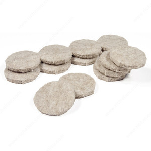 FELTAC Heavy-Duty Self-Adhesive Round Felt Pads, The original and best in floor protection., Diameter 29 mm, Finish Beige FELTAC Heavy-Duty Self-Adhesive Round Felt Pads, The original and best in floor protection., Diameter 29 mm, Finish Beige