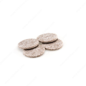 FELTAC Heavy-Duty Self-Adhesive Round Felt Pads, The original and best in floor protection., Diameter 48 mm, Finish Beige FELTAC Heavy-Duty Self-Adhesive Round Felt Pads, The original and best in floor protection., Diameter 48 mm, Finish Beige