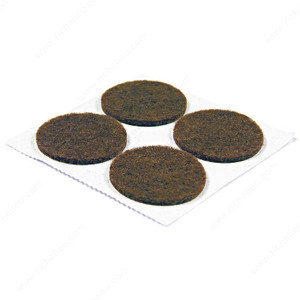 PRO-TEC Self-Adhesive Medium-Duty Round Felt Pads, Diameter 25 mm, Color / Finish Brown PRO-PACK 5 PRO-TEC Self-Adhesive Medium-Duty Round Felt Pads, Diameter 25 mm, Color / Finish Brown PRO-PACK 5