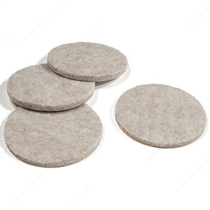 FELTAC Heavy-Duty Self-Adhesive Round Felt Pads, The original and best in floor protection., Diameter 57 mm, Finish Beige FELTAC Heavy-Duty Self-Adhesive Round Felt Pads, The original and best in floor protection., Diameter 57 mm, Finish Beige