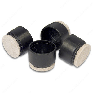 FUSION FELTAC Fused Felt on Plastic Tips, Patented technology, Diameter 25 mm, Color / Finish Beige / Black PRO-PACK 5 FUSION FELTAC Fused Felt on Plastic Tips, Patented technology, Diameter 25 mm, Color / Finish Beige / Black PRO-PACK 5