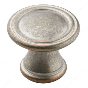 Eclectic Zinc Knob - 24009, Finish Satin Nickel Eclectic Zinc Knob - 24009, Finish Satin Nickel