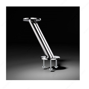 Round Inclined Bar Consoles - 24320174 - : 230 mm, 30? incline, Height 230 mm, Diameter 35 mm, Finish/Colour Matte Chrome, Material Steel Round Inclined Bar Consoles - 24320174 - : 230 mm, 30? incline, Height 230 mm, Diameter 35 mm, Finish/Colour Matte Chrome, Material Steel