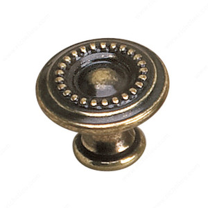 Traditional Brass Knob - 2440, Finish Burnished Brass, Diameter - Overall Dimensions 25 mm, Projection - Overall Dimensions 21 mm Traditional Brass Knob - 2440, Finish Burnished Brass, Diameter - Overall Dimensions 25 mm, Projection - Overall Dimensions 21 mm
