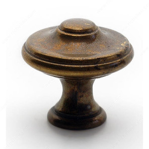 Traditional Brass Knob - 2440, Finish Oxidized Brass, Diameter - Overall Dimensions 25 mm PRO-PACK 2