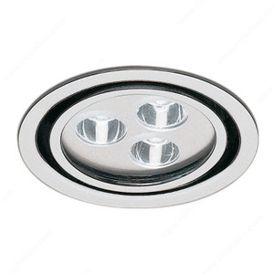 LED 3W Recessed with Swivel, 20? swivel,