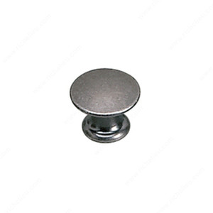 Traditional Solid Brass Knob - 2445, Finish Faux Iron PRO-PACK 2 Traditional Solid Brass Knob - 2445, Finish Faux Iron PRO-PACK 2