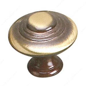 Traditional Brass Knob - 2448, Finish Satin Bronze, Diameter - Overall Dimensions 30 mm