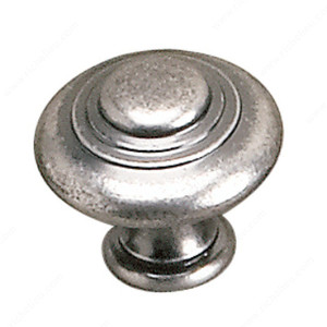 Traditional Brass Knob - 2448, Finish Faux Iron, Diameter - Overall Dimensions 30 mm
