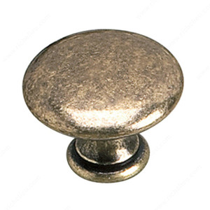 Traditional Brass Knob - 2449, Finish Burnished Brass, Diameter - Overall Dimensions 30 mm, Projection - Overall Dimensions 24 mm Traditional Brass Knob - 2449, Finish Burnished Brass, Diameter - Overall Dimensions 30 mm, Projection - Overall Dimensions 24 mm