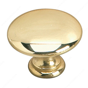 Traditional Brass Knob - 2449, Finish Brass, Diameter - Overall Dimensions 35 mm, Projection - Overall Dimensions 28 mm Traditional Brass Knob - 2449, Finish Brass, Diameter - Overall Dimensions 35 mm, Projection - Overall Dimensions 28 mm