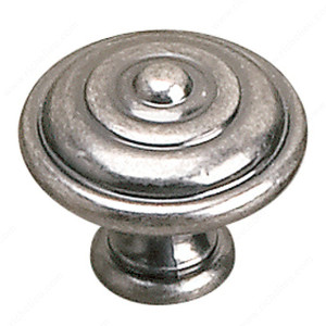 Traditional Brass Knob - 2449, Finish Faux Iron, Diameter - Overall Dimensions 35 mm