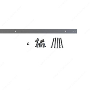 Flat Rail, Black, Rail Length 2 m, Number of Doors 1 Flat Rail, Black, Rail Length 2 m, Number of Doors 1