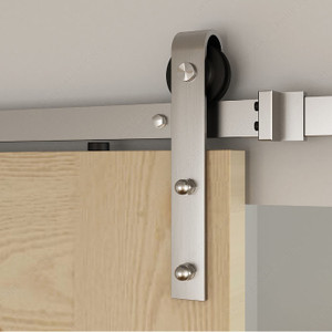 The Rustic Kit, Visible Hardware Kit for a Wood Door,