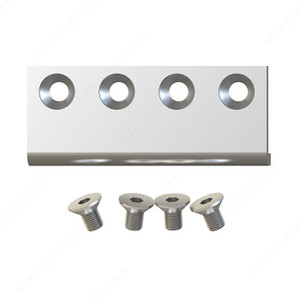 Connector Plate, Joins two flat rails, Finish/ Color Stainless Steel, Material Stainless Steel, Rail Finish Stainless Steel, Rail Material Stainless Steel Connector Plate, Joins two flat rails, Finish/ Color Stainless Steel, Material Stainless Steel, Rail Finish Stainless Steel, Rail Material Stainless Steel