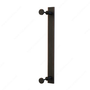Barn Door Single Pull, Industrial Style Single Handle, Finish Brushed Oil-Rubbed Bronze, Material Steel