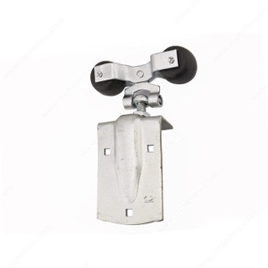 Round Rail Hanger with Ball Bearings and Flexible Mounting Apron,