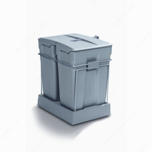 Bottom-Mount Recycling Center, Total Capacity 70 l, Finish Silver Grey, Height Min. 595 mm, Height 593 mm Bottom-Mount Recycling Center, Total Capacity 70 l, Finish Silver Grey, Height Min. 595 mm, Height 593 mm