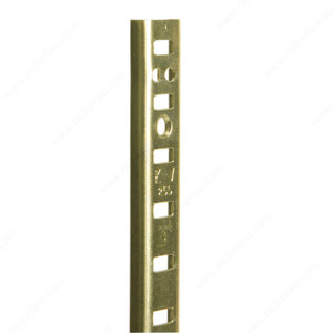 5/8 U-Shaped Metal Pilaster, Length 72 in, Color/Finish Brass PRO-PACK 2