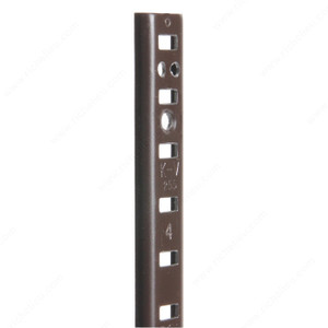5/8 U-Shaped Metal Pilaster, Length 84 in, Color/Finish Brown PRO-PACK 3