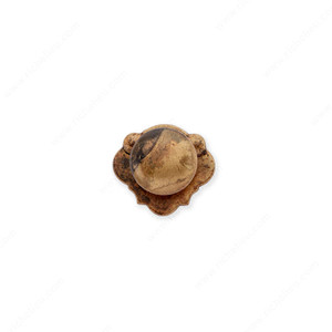 Traditional Brass Knob - 2556, Finish Oxidized Brass