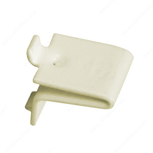 Pilaster Shelf Clip, Material Steel, Color / Finish Almond PRO-PACK 25 Pilaster Shelf Clip, Material Steel, Color / Finish Almond PRO-PACK 25