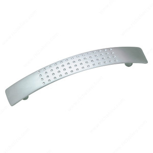 Contemporary Metal Pull - 2602, Center to Center 96 mm, Finish Satin Chrome, Projection - Overall Dimensions 35 mm PRO-PACK 2