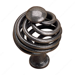 Traditional Forged Iron Knob - 2610, Finish Natural Iron Traditional Forged Iron Knob - 2610, Finish Natural Iron