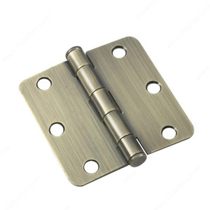 3 Full Mortise Butt Hinge - 1/4 Radius, Color/Finish Antique Brass PRO-PACK 2 3 Full Mortise Butt Hinge - 1/4 Radius, Color/Finish Antique Brass PRO-PACK 2