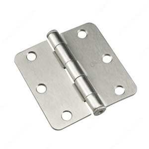 3 Full Mortise Butt Hinge - 1/4 Radius, Color/Finish Brushed Nickel PRO-PACK 2 3 Full Mortise Butt Hinge - 1/4 Radius, Color/Finish Brushed Nickel PRO-PACK 2
