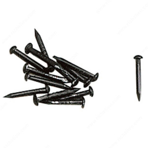 Decorative Nails, Width - Overall Dimensions 1.5 mm, Length - Overall Dimensions 14 mm, Material Black PRO-PACK 5 Decorative Nails, Width - Overall Dimensions 1.5 mm, Length - Overall Dimensions 14 mm, Material Black PRO-PACK 5