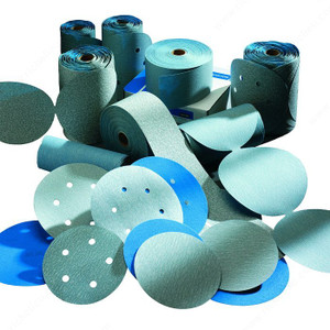 Ceramic Sanding Disc - A975, Vacuum Without Ventilation Holes, Grit Texture Medium, Grit 100, Diameter 6 in