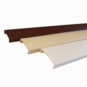 RAIL COVERS FOR STEEL HANGING RAIL-3000605, Finish Brown PRO-PACK 3 RAIL COVERS FOR STEEL HANGING RAIL-3000605, Finish Brown PRO-PACK 3