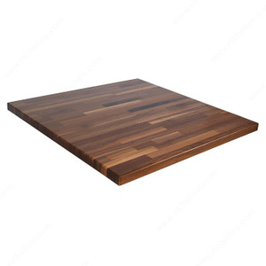 Blended Island Top, Width 48 in, Material Walnut