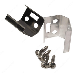 Clips for surface mounting, Function Corner Bracket, Information 4 x 45? angled mounting clips Clips for surface mounting, Function Corner Bracket, Information 4 x 45? angled mounting clips