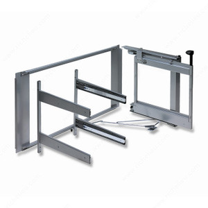 Frame for Magic Corner II System, For hinged- door cabinet applications., Width 962 to 1 171 mm, Opening Right