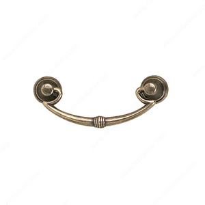 Traditional Brass Pull - 3069, Center to Center 64 mm, Finish Burnished Brass, Projection - Overall Dimensions 33 mm Traditional Brass Pull - 3069, Center to Center 64 mm, Finish Burnished Brass, Projection - Overall Dimensions 33 mm