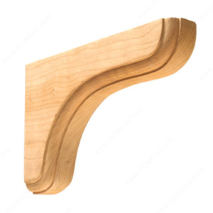 Shelf Support, Species Maple, Height - Overall Dimensions 5 3/4 in, Depth - Overall Dimensions 9 in Shelf Support, Species Maple, Height - Overall Dimensions 5 3/4 in, Depth - Overall Dimensions 9 in