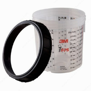 3M PPS Cup and Collar, Capacity 22 oz, Description Standard Size