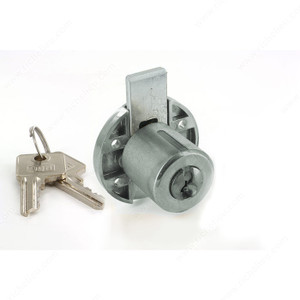Drawer Lock - 23 mm, Key Type Different, Finish Chrome Drawer Lock - 23 mm, Key Type Different, Finish Chrome