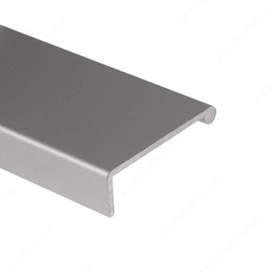 Contemporary Pull Handle for 5/8-3/4 Panel - 31 and 41, No grooves needed., Finish Satin Aluminum, Thickness 5/64 in Contemporary Pull Handle for 5/8-3/4 Panel - 31 and 41, No grooves needed., Finish Satin Aluminum, Thickness 5/64 in