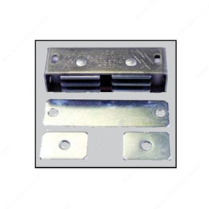 Triple Pole Magnetic Catch - Aluminum Case, Color/Finish Satin Aluminum Triple Pole Magnetic Catch - Aluminum Case, Color/Finish Satin Aluminum