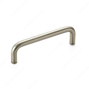 Contemporary Steel Pull - 3320, RoHS compliant, Center to Center 3 1/2 in, Finish Brushed Nickel, Length - Overall Dimensions 97 mm PRO-PACK 5