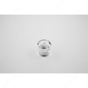 Cabinet Knob 336, Finish Clear / Chrome, Diameter - Overall Dimensions 1 1/8 in Cabinet Knob 336, Finish Clear / Chrome, Diameter - Overall Dimensions 1 1/8 in