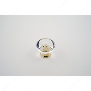 Cabinet Knob 336, Finish Clear / Polished Brass, Diameter - Overall Dimensions 1 5/8 in Cabinet Knob 336, Finish Clear / Polished Brass, Diameter - Overall Dimensions 1 5/8 in