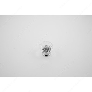 Cabinet Knob 337, Finish Clear / Chrome, Diameter - Overall Dimensions 1 1/8 in, Projection - Overall Dimensions 1 in Cabinet Knob 337, Finish Clear / Chrome, Diameter - Overall Dimensions 1 1/8 in, Projection - Overall Dimensions 1 in