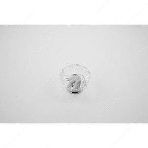 Cabinet Knob 337, Finish Clear / Chrome, Diameter - Overall Dimensions 1 5/8 in, Projection - Overall Dimensions 1 1/8 in Cabinet Knob 337, Finish Clear / Chrome, Diameter - Overall Dimensions 1 5/8 in, Projection - Overall Dimensions 1 1/8 in